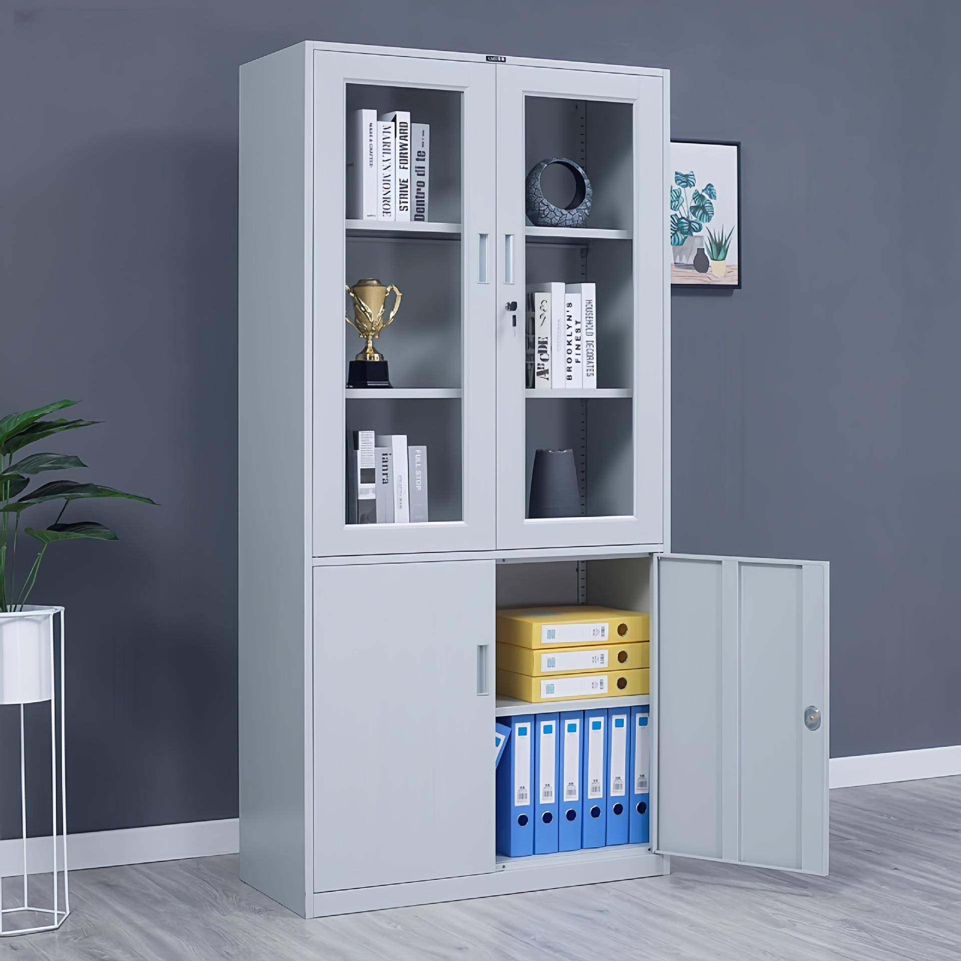 青玻璃门铁岛皮文件柜办公1850*850室带锁档案储柜物柜料资柜书柜,商业/办公家具,办公储物柜,淘宝优惠券,粉丝福利购,淘宝优惠卷