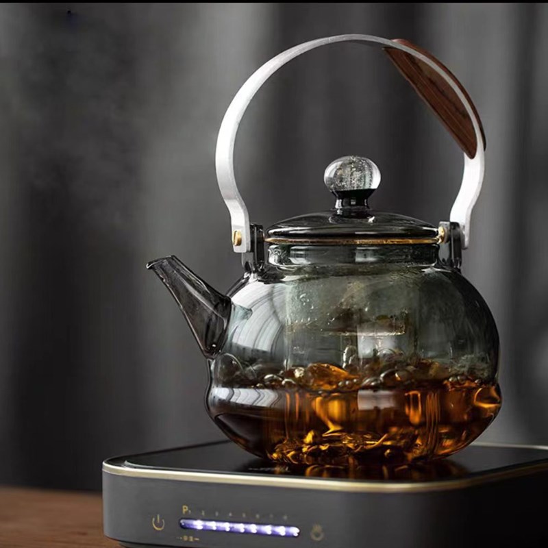加厚高硼硅耐热烧水壶玻璃星空壶蒸煮一体煮茶壶防烫Y大容量提梁