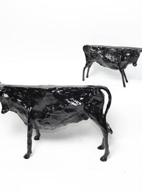 现代简约合金抽BJ00104铸象北铁牛雕塑摆件板房新中样式欧客厅茶