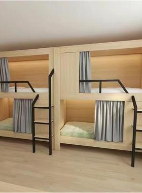 青公寓上年下床空舱全包床太宿木床电FJ-TKCC民竞酒店双人床全包