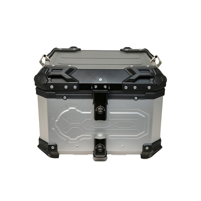 45踏L阳184极摩托车快拆铝合金银压纹动款尾箱板车行李箱电车尾箱