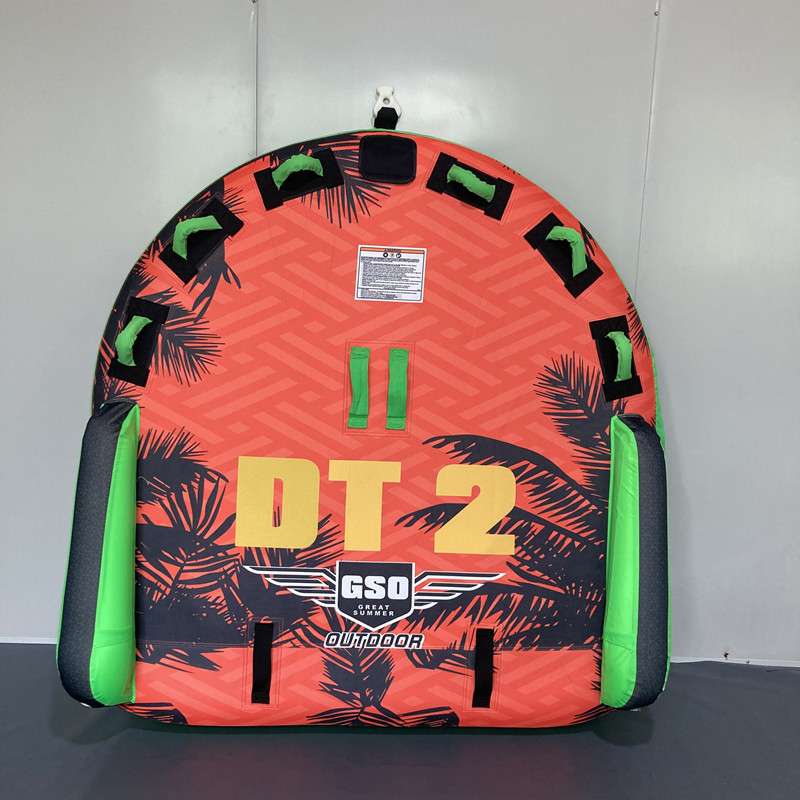 厂家现货GSO水上充气拖拉圈极限运动 2人充气飞碟快艇拖拽气垫船