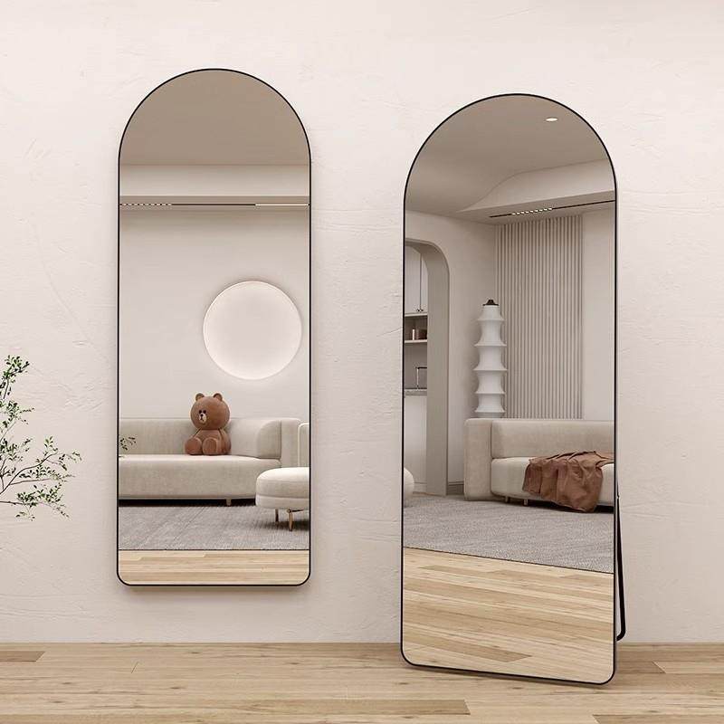 全穿衣见详情镜落身地镜用卧室宿生舍圆角拱形女试衣镜网红壁家挂