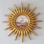 饰镜玄关镜子壁饰挂墙面装 欧式 餐厅客厅太阳神装 修镜框壁炉挂镜