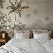 Shangri热带植物丛林客厅卧室背景墙纸 定制壁布Tropical 法式 风格