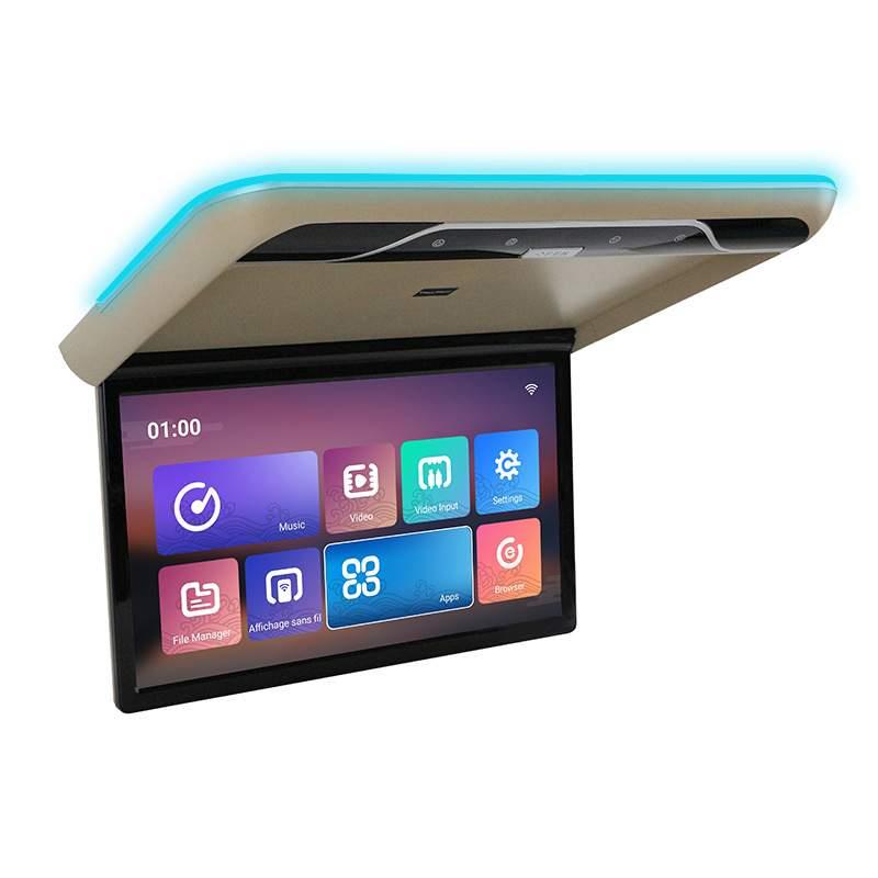 新款车载安卓吸顶显示器寸汽车高清电视吊顶屏hdmi