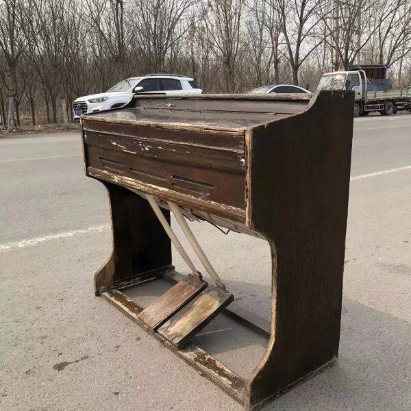 民俗老物件脚踏琴老风琴民国老古董收藏杂件复古怀旧老钢琴装饰品