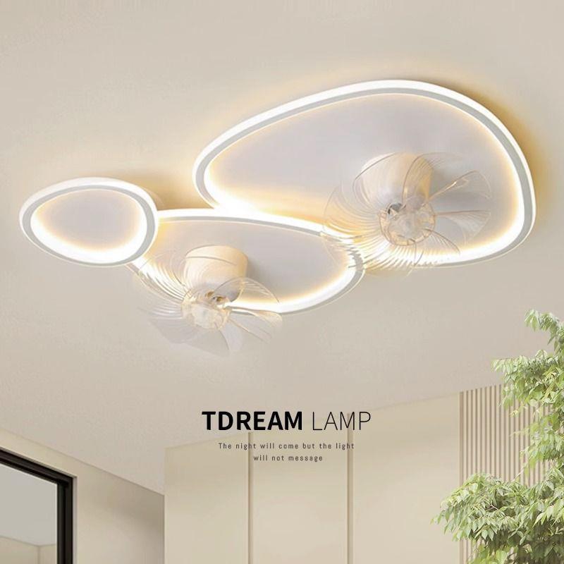 客体厅灯吸顶风扇灯简全光谱代简约摇头现主卧室20电扇灯极一吊扇