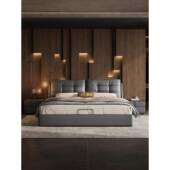 床主卧现代简约1米.8双人储婚三抽985床屉气压物箱体软包2米大床