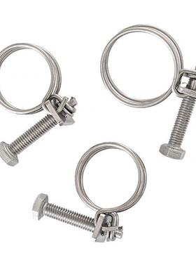 2卡03641不锈钢双钢喉箍卡箍腐蚀水丝带水管不锈钢耐箍