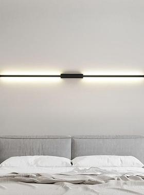 新款极简代现一线长厅条壁灯北欧53241约展厅客电视背景墙卧室床