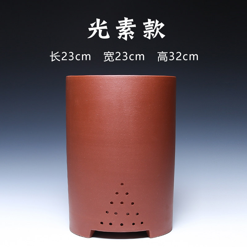 高端兰花盆紫f砂花盆精品带托盘室内简约陶瓷中国风兰花专用盆宜