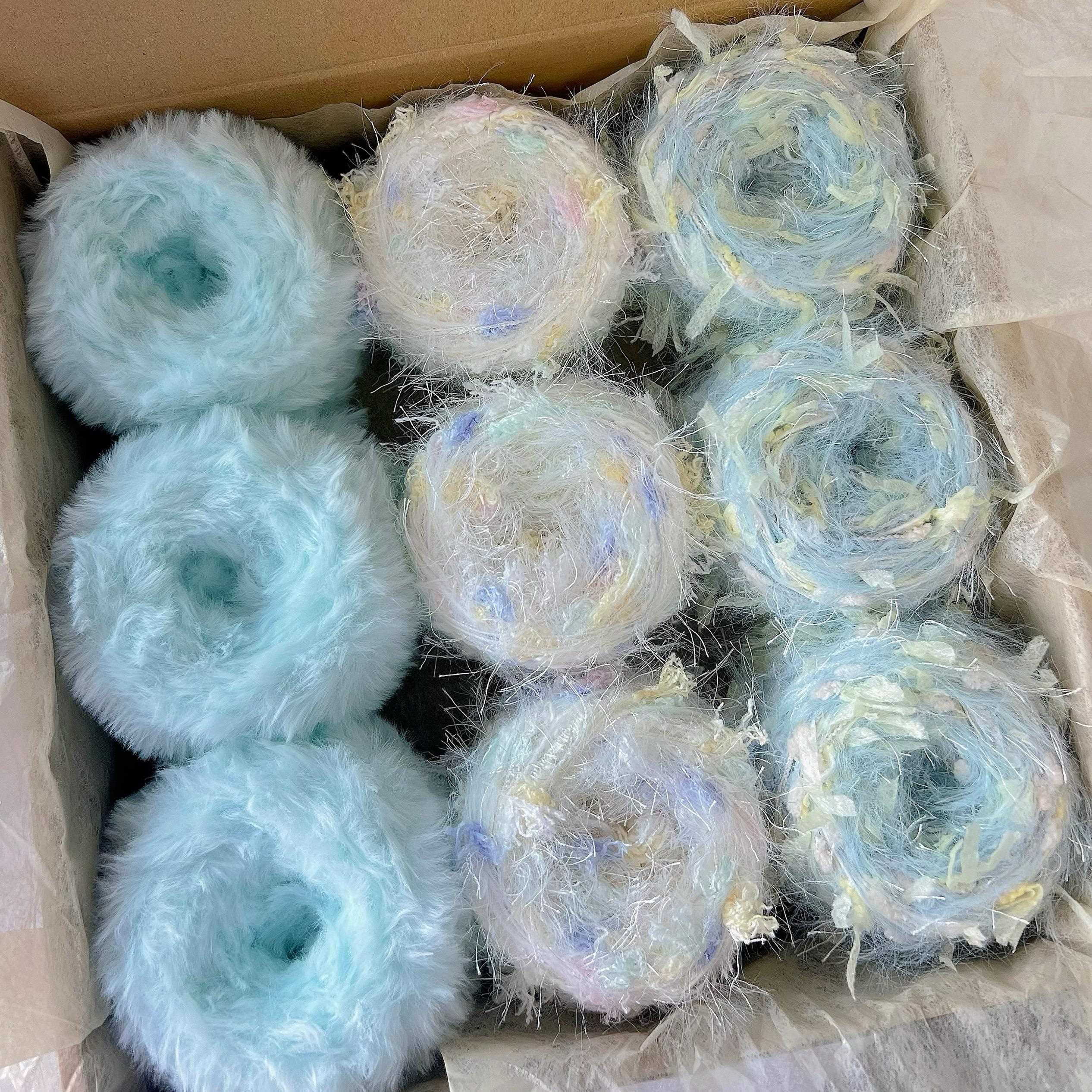 手混福打包手混袋线发圈毛棒针钩线针FNO编织线马海毛