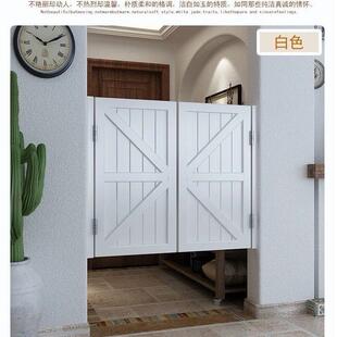 实木北欧风格牛仔门双开门楼梯隔断门半腰门隔断栅栏门吧台吧台门
