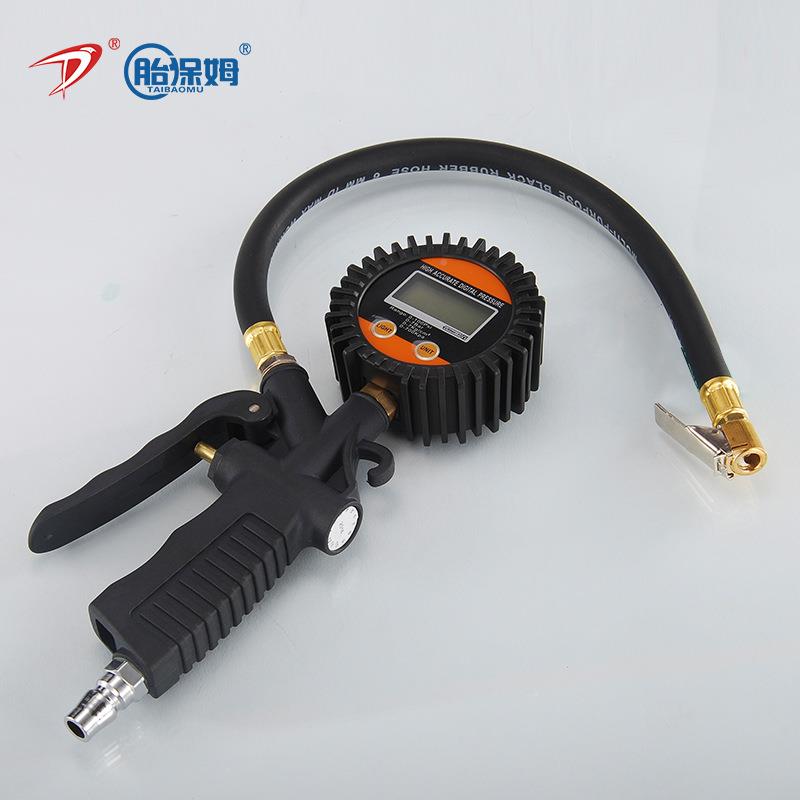 轮压胎充气表胎压气压表数显汽表轮DP-201车胎胎压计胎枪