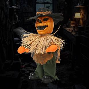 671圣新款 饰鬼屋派对节日场景布节万置道具 南瓜盗草人装