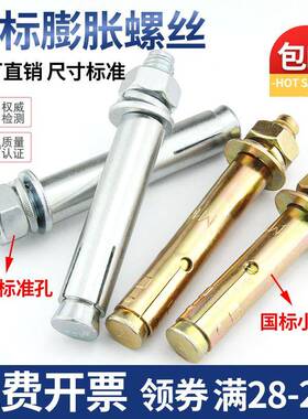 镀国标膨胀螺丝SSX大全锌加长外膨胀螺栓1拉爆铁膨胀管M6MM0M812M