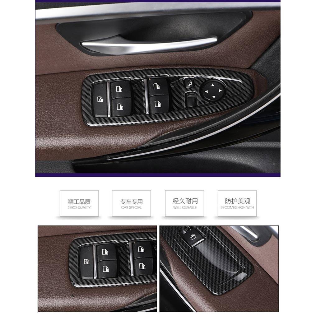 适系于宝13系3GT新X1车门玻璃升降用升窗按键框贴320li内饰改3系3