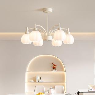 全光谱护代眼油南瓜吊灯现简风52359房间卧奶室中山灯具客厅餐厅