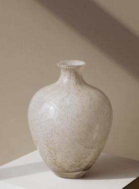 新式古复玻HD2512璃花瓶摆件高级感客厅餐桌术水养插花装饰玄关中