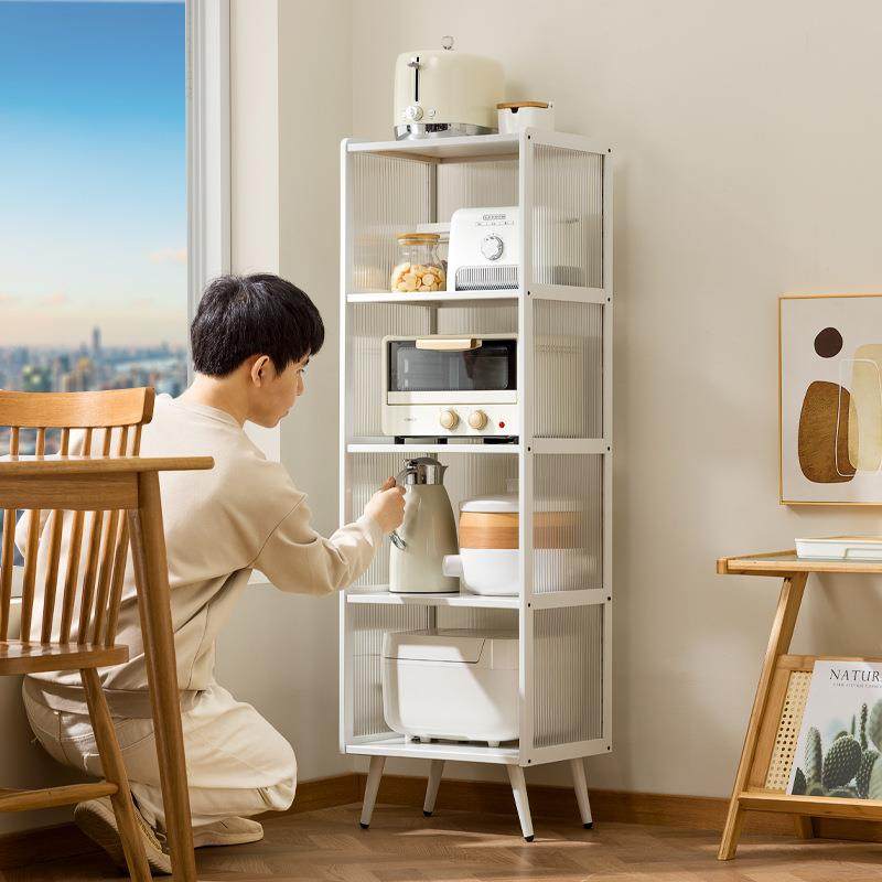 厨房置物架柜落地多层收89款白色柜子边带门碗橱微波炉烤箱纳锅架,厨房/烹饪用具,抹布架/厨房清洁收纳架,淘宝优惠券,粉丝福利购,淘宝优惠卷