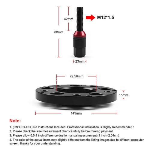 汽适车装轮毂*法兰盘用于宝马改E36/E82/E885x120mm螺栓M121BX102