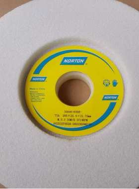 诺顿铬刚玉单面凹砂轮红色磨床顿砂轮25A46K 205*25.4*31.75