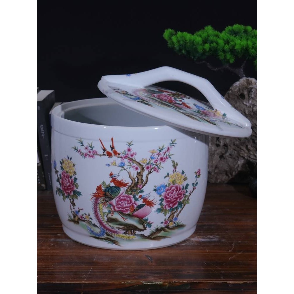 景德镇陶瓷米缸10斤20斤30斤装米桶家用带盖密封储物罐面粉缸油缸,鲜花速递/花卉仿真/绿植园艺,割草机/草坪机,淘宝优惠券,粉丝福利购,淘宝优惠卷