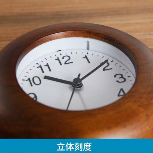 TQJ实木床头静音座钟桌面夜灯坐钟时尚台面钟学生卧室贪睡小闹钟