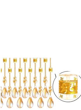 水晶珠帘门帘隔断帘网红客厅厨房卧室门卫生间门对门免打孔安装