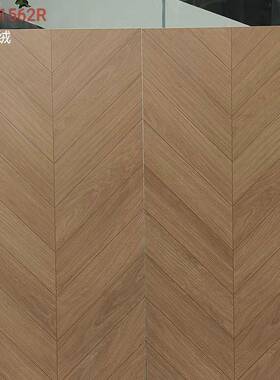 鹅绒柔光木纹砖750X1500mm原木色棕木色地板砖大规格鱼骨木纹砖