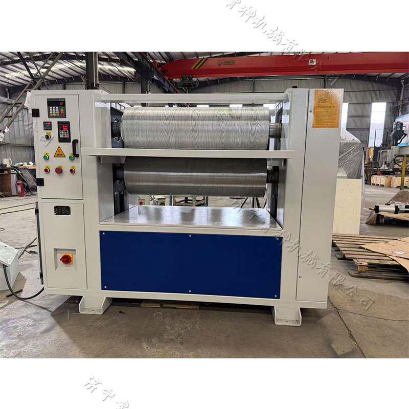 木纹压纹机 实木地板压花机 Wood grain embossing machine