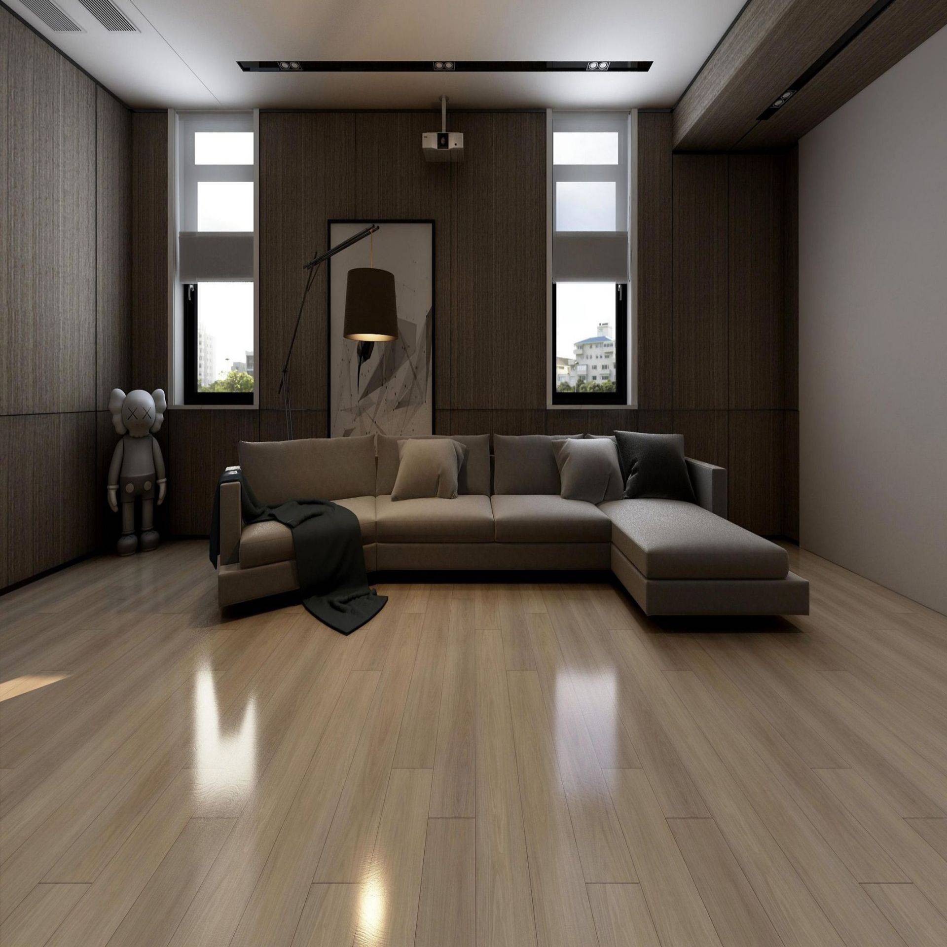 室内spc石塑地板防滑耐磨SPC地板石晶地板快装地板石塑锁扣地板