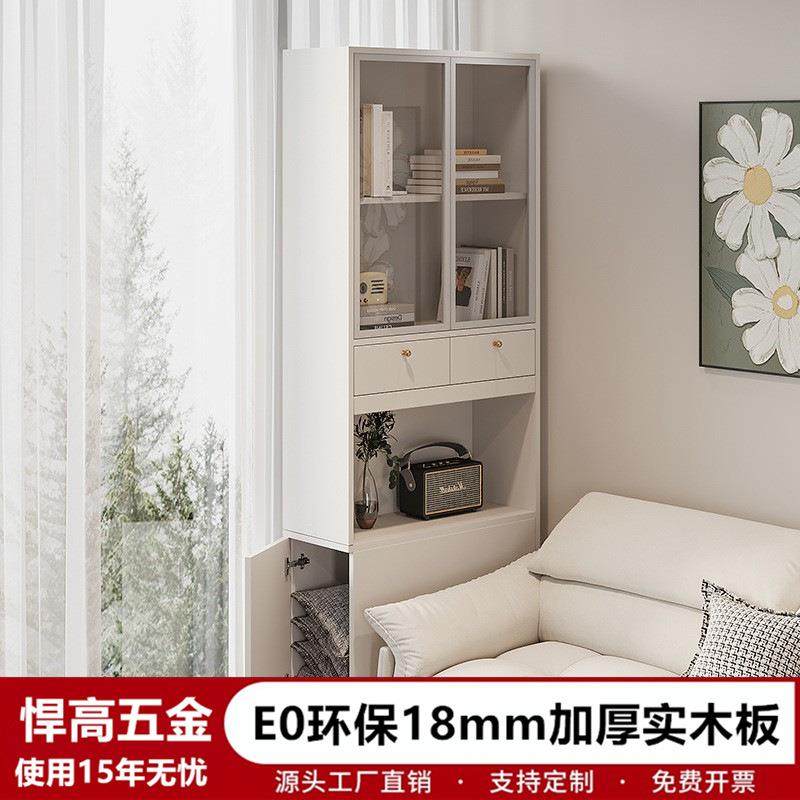 奶油风卧室收纳斗柜床尾靠墙储物抽屉柜简约书柜床边窄夹缝置物柜,电子元器件市场,其它元器件,淘宝优惠券,粉丝福利购,淘宝优惠卷