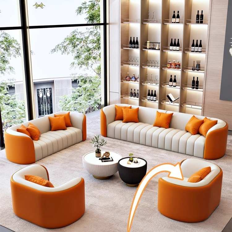 酒店大堂沙发客厅家用沙发商务洽谈会客售楼处办公室接待沙发组合