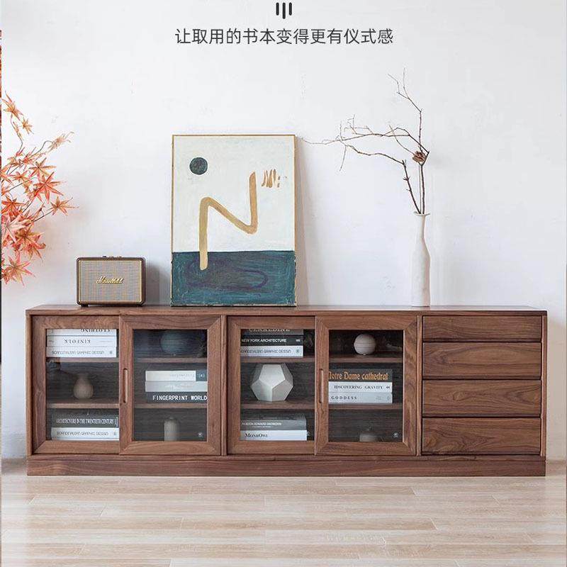 黑胡桃木书柜落地柜实木电视柜客厅玻璃储物柜樱桃木沙发靠收纳柜,玩具/童车/益智/积木/模型,毛绒/玩偶/公仔/布艺类玩具,淘宝优惠券,粉丝福利购,淘宝优惠卷