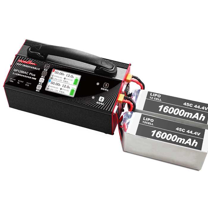 ultrapower UP1200AC PLUS 1200W 15A 双通道12S植保机充电器