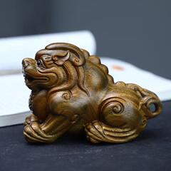 阿根廷绿檀雕×刻貔貅款摆件摆饰格规10YMQY阿根5×7卧室饰客厅工