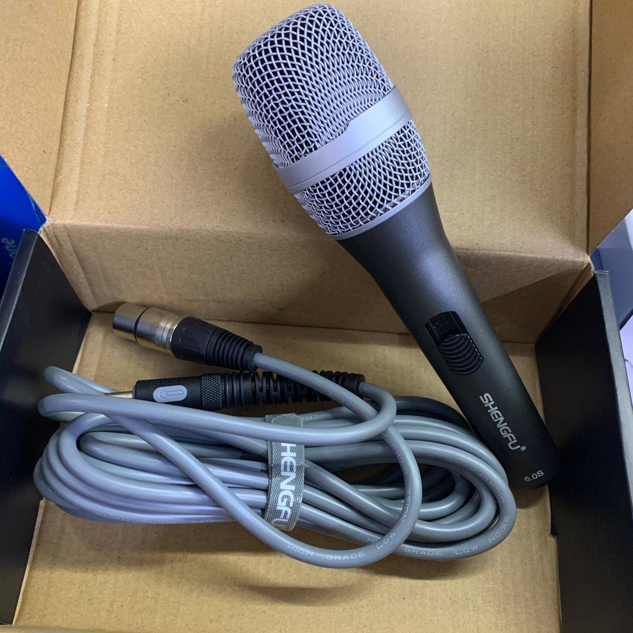 l专业v有k线话筒连t接音响唱咪手持家用家庭K麦歌专967用动圈克风