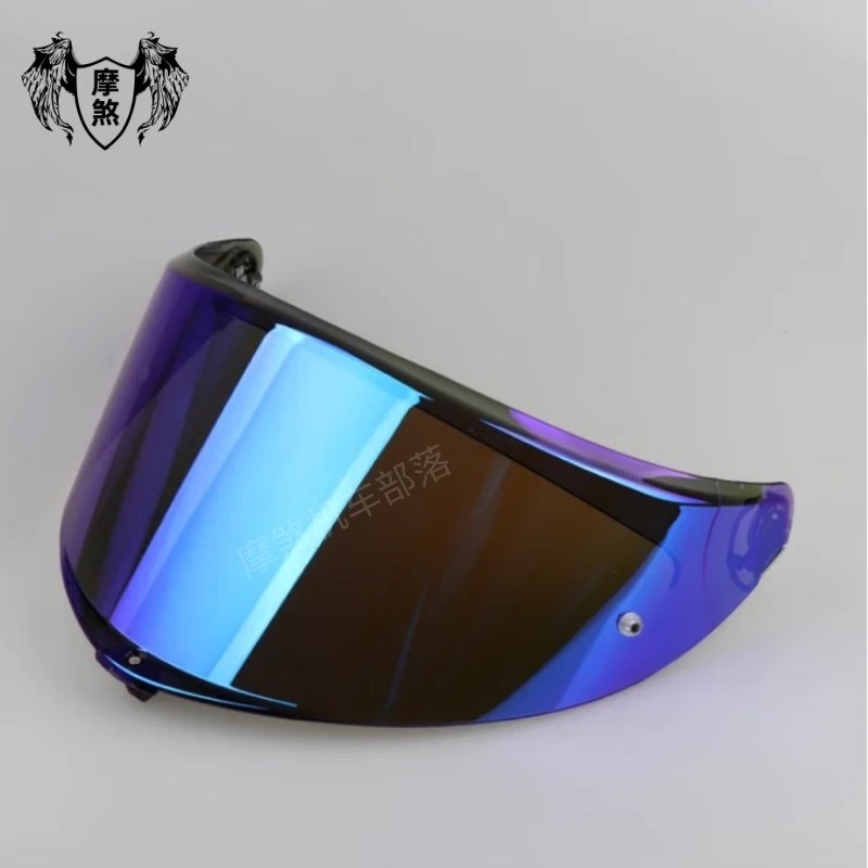 【摩煞】限时AGVK6 s镜片y碳纤维全盔镜面日夜通用k6尾翼防雾贴