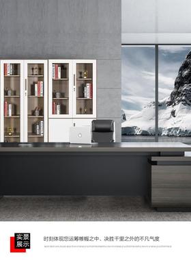 公带钢制窄边文件家柜办室简约套cz321色铁皮柜拆装用带锁书柜抽