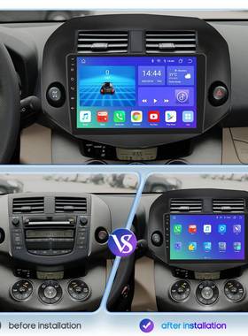 10.1全寸车载GPS导航适用于07-11款田RAV仪4汽丰车安卓4G99905网