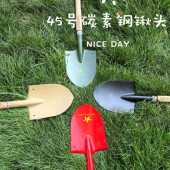 4151新款 木6柄锹2ARX0应急救援木小柄小铁锹高颜值户外榉木柄锹