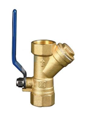 宁器波杰克龙门Q11F-16T铜丝JEU扣Y型管道过阀滤球阀DN15-DN5黄0