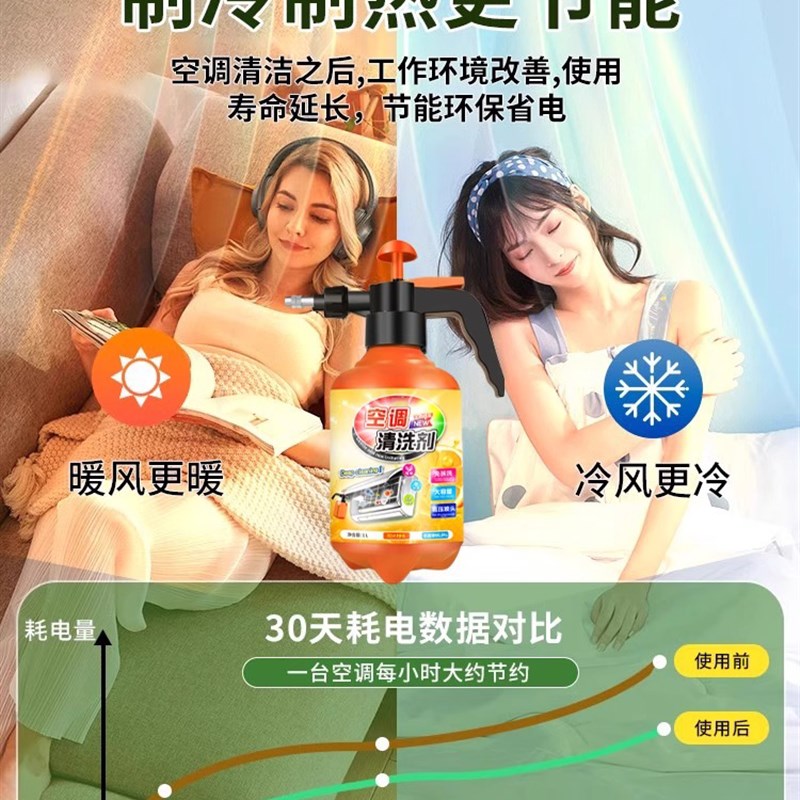 洗空调清洗剂工具全套家用内机专A用泡沫强力去污清洁液免拆洗神