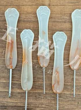 树脂玉猫爪四代疵成品二等品柄瑕F99HM7SJ无断针售钩后介针意慎拍