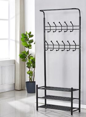 厅衣帽JGC简易家用卧门室门口玄关厂架鞋架落地置间物架家挂衣架