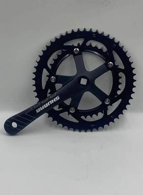 顺公路车牙自盘双盘牙盘7铝合金盘片安10mmGCU53-39T曲柄行车链轮