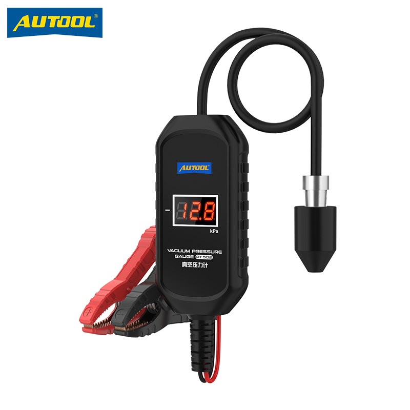 AUTOOL 真空压力计汽修负压表数显高精度测O量发动机曲轴箱压力表