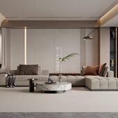 简一新中式 普佩斯米灰 地板砖卧室阳台客厅地板砖大板